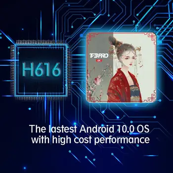 Smart TV Box Android 10 H616 s veľkosťou 4 gb, 128 GB TV Prijímač Media Player Youtube 6K HD WIFI 2.4 G/5G Android TV 10.0 BT5.0 Nový Set-Top Box