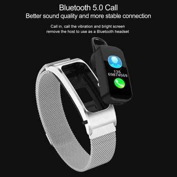 Smart Hodinky R21 Bluetooth Telefónny Hovor Prijať Náramok Srdcovej Frekvencie, Krvného Tlaku Fitness Tracker Farba Muži, Ženy, Športové Alarm Band