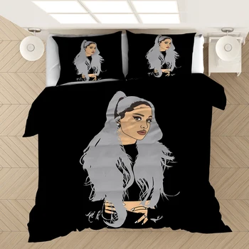 Spevák 3D Vytlačené posteľná bielizeň Nastaviť Obliečky obliečky na Vankúše Cumlík posteľná bielizeň Nastaviť Obliečky Posteľná Bielizeň(NIE list)