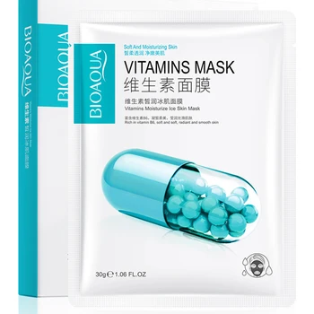 5 Ks Hydrát Vitamín Pleťová Maska Jemné Oprava Pigmentácia Hydratačné Zmierniť Tmavo Žltá Pokožky, Zmenšuje Póry