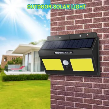 1200 mAh PIR Snímač Solárneho LED Nástenné Svietidlo 20 40 Led Outdoor IP65 Verande Svetlo Automatické VYPNUTIE/NA Záhradu, Garáž, Bezpečnostné Osvetlenie