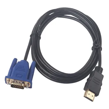 180 cm HDMI / VGA kvalite 1080P HD) Audio Adaptér Kábel pre Počítač, TV Anti-wear Silné Flexibilitu 1PC Vga Hdmi Kábel Adaptéra