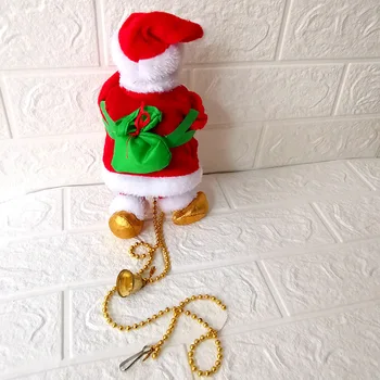 100 cm Horolezecké Lano Santa Claus, Vianočné Dekorácie Vonkajšie Padák Santa Claus Bábika Prívesok Nový Rok Dekor Ornament