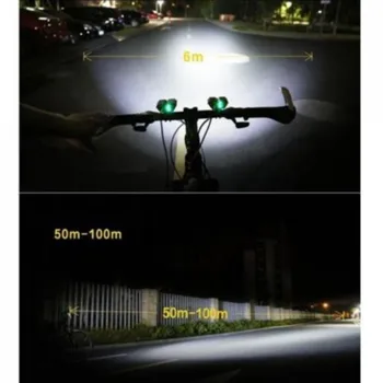 Nepremokavé Predné Svetlo na Bicykel T6 LED Cyklistické svetlo s Batériu a Nabíjačku Vonkajšie Cyklistika, Camping Horák