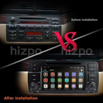 1 Din Auto, Multimediálny prehrávač, Android 10 GPS Autoradio Stereo Systém Pre BMW/E46/M3/Rover/3 Series RAM 2G ROM 16GB FM Rádio DVD 4G