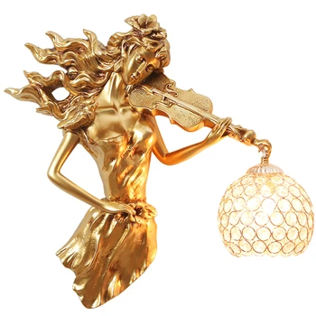 Európsky Kreatívny Crystal Nástenné Svietidlo Gold Luxusné Dekor, Nočné Lampy, Obývacia Izba, Spálňa Pozadí Steny Svetlo Vnútorné Osvetlenie