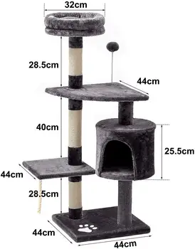 Cat Scratch Príspevky Mačka, Strom, preliezky Rada Post s Cat Tower Miestnosti Visí Woobies Hračka Dve Platformy