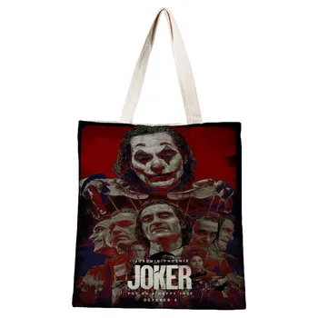 Dámske Kabelky Joker Plátno Tote Bag Bavlnenej látky Ramenný Shopper Tašky pre Ženy Eco Skladacia Opakovane Nákupné Tašky