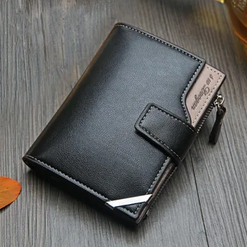 Nové Obchodné pánske peňaženky Krátke zvislé Male Mince Kabelku bežné multi-function Držiteľov karty taška pracky skladacia peňaženka pre mužov