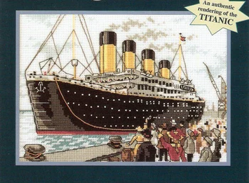 Fishxx Cross Stitch C747scenery[Titanic]bavlnenej nite a látky , rozpustné vo vode, presné,11CT,výšivky