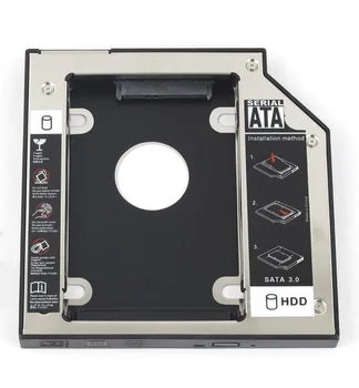WZSM 12.7 mm, SATA 2. HDD SSD Pevný Disk Caddy pre DELL Inspiron 17R 5720 7720