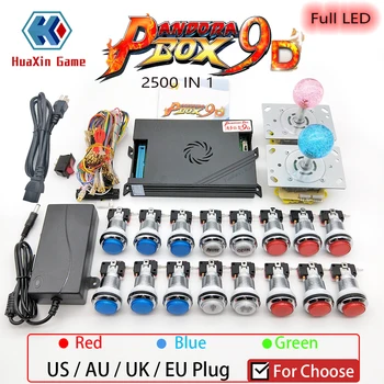 Pôvodné Pandora Box 9D 2500 5V LED Ovládač,Chrome LED Tlačidlo pre DIY Arcade Machine Domov Skrinka s Manuálne