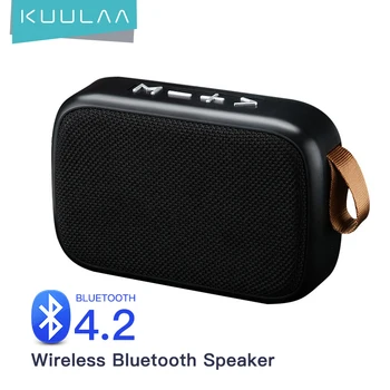 KUULAA Mini Bluetooth Reproduktor Prenosný Bezdrôtový Reproduktor Zvuk 3D Stereo Hudbu Surround Vonkajší Reproduktor Podpora FM TFCard