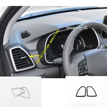 Auto Styling Vnútorné Obloha Kryt Detektora Výbava Predné Klimatizácia Zásuvky Prieduch Rámik Časť 2 ks Pre Hyundai Tucson 2019 2020