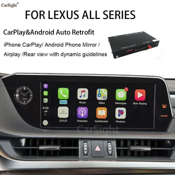 (Ovládač Typu) OEM Bezdrôtový Apple CarPlay RC, LC LS LX GS RX CT JE ES NX Auto Play Riešenie Retrofit Zadná Kamera Vstup pre Lexus