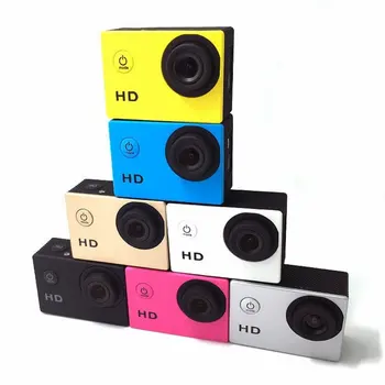 HD 1080P Akcia Fotoaparát 4k/30fps 1080p/60fps 60 M Vodotesný širokouhlý objektív Šport Fotoaparát Jazdy Záznamník podpora 32G