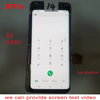 JPFix Pre Samsung S9 G960F Dotykový LCD ScreenDisplay Kompletnú Montáž Náhradných S Rámom Spálené Miesto