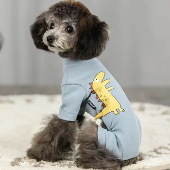 Psie Oblečenie V Zime Teplé Domáce Zvieratá, Oblečenie Bavlna Pet Jumpsuit Chihuahua Pet Bunda Pre Malé Stredné Psa Štyri-Legged Kabát