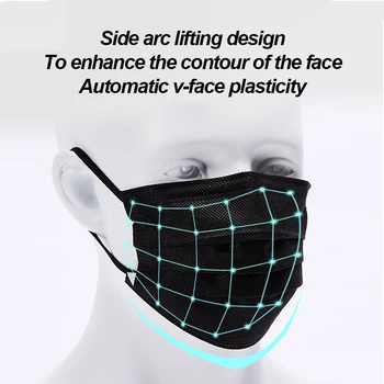 Nové Úst Maska Čierna Jednorázové Masky Mascarillas Úst Čiapky Bavlna Jednorazové Pleťové Masky Filtra Plátno Tvár Ústa Tvárová Maska Proti Prachu