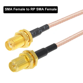 2 ks SMA Female na RP SMA Female WiFi Router Anténny Predlžovací Kábel RG316 ANTÉNNY Koaxiálny Kábel, Vlastné Prehovoriť Pigtail Jumper Kábel