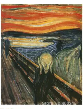 Galéria umenia Scream tým, Edvard Munch olej na plátne, Ručne vyrábané Vysokej kvality