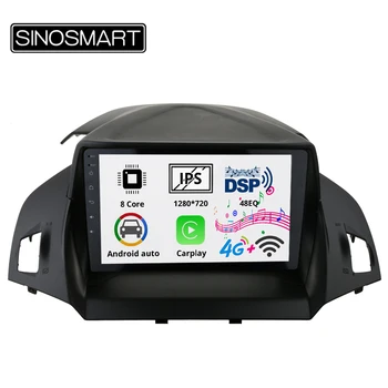 Sinosmart 8 Jadro IPS/QLED 2.5 D obrazovke auta gps multimediálne rádio navigácia prehrávač pre Ford Kuga Uniknúť C-Max 2012-2018