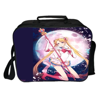Študent Pracovník Sailor Moon Prenosné Lunch Box Muži Ženy Chlapci Dievčatá Krásne Obed Skladovanie Deti Nové Školské Jedlo Obed Taška