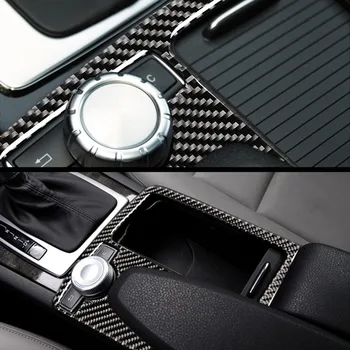 Carbon Fiber Radenie Panel Kryt Nálepky Interiérom pre Mercedes-Benz W204 W212 Klasický Štýl, Nemecko Štýl Auto Nové