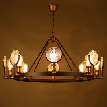 Americký Štýl Vintage Loft Lano Prívesok osvetlenie,Priemyselné Vietor Retro Prívesok Lampa Cafe Bar Restaurant závesné lampy