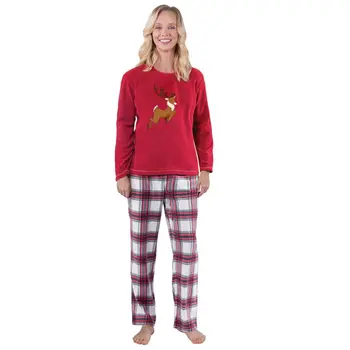Vianočné pyžamo nastaviť Rodiny pozrite Zodpovedajúce oblečenie oblečenie nastaviť Vianoce PJs Nastavenie Strany Sleepwear Odev Topy a Nohavice, oblečenie pre voľný čas