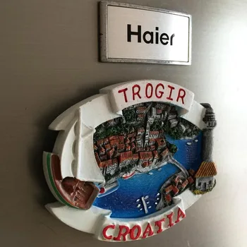 BABELEMI 1pc Trogir v Chorvátsku Chladnička Magnet 3D Chladnička Magnety Cestovanie so suvenírmi HOBBY Ručné Domáce Dekorácie