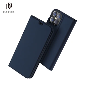 DUX DUCIS Flip Peňaženky, Kožené puzdro pre iPhone 12 Pro Max 11 Xs Xr X Slot pre Kartu Príslušenstvo Držiak na Stojan, Kryt iPhone 8 7 6s 5s SE