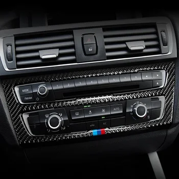 Uhlíkových Vlákien Pre BMW 1 2 Séria F20 F21 F22 F23 Interiéru Radenia Klimatizácia CD Panel Dverí, lakťová opierka Kryt Výbava Auto Nálepky