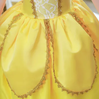 Belle Princezná šaty Kráska A Zviera Šaty halloween narodeniny kostým princezná