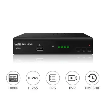 Kvalitný set top box DVB-T2 H. 265 HD Digitálny Terestriálny Prijímač s TV Prijímač, rádio DVB T2 Tuner conversor digitálne tvbox