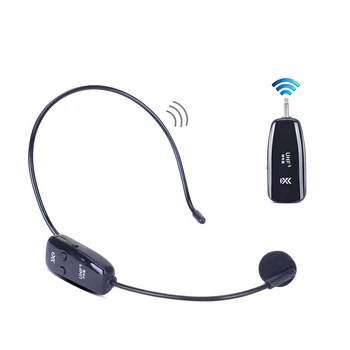 Bezdrôtový Mikrofón Headset Mikrofón pre Hlasové Zosilňovač, Reproduktor Výučby Sprievodca 2.4 G Diaľkový Prenos HD Signál Mikrofónu