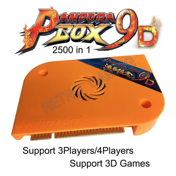 2019 Najnovšie 3D Pandora Box 9D Arkádovej Verzii 2500 v 1 Origináli Jamma hracej Podporu 3/4 hráčov USB ovládač s Puase
