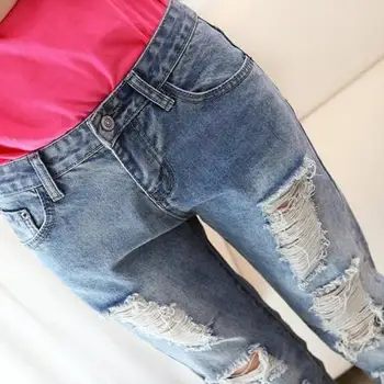 Lacné, veľkoobchod 2016 nové Jeseň Zima Hot predaj módnych bežné TX1013 roztrhané džínsy pre ženy