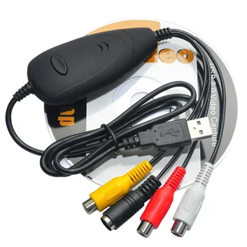 USB Audio Video Grabber, Zachytiť,Prevod analógového videa zvuku na digitálny formát z VHS,Video rekordér,videokamery,DVD,Win10