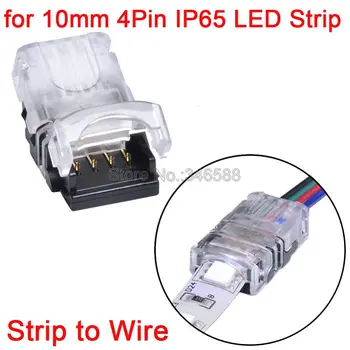 10pcs 2Pin 3Pin 4Pin 5Pin LED Pásy Konektor pre Jednu Farbu RGB RGBW CCT Farebné LED Pásy na Drôt Č Stripping Pripojenie