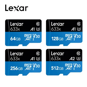 Lexar 95MB/s 512 gb diskom micro sd karta 16 GB 32 GB, 64 GB 128 gb kapacitou 256 GB SDXC/SDHC Flash Pamäťové Karty micro sd pre Gopro/DJI/Nintendo prepínač