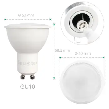 GU10 LED Stmievateľné Reflektory, LED Bodové Žiarovky 7W 120° Široký Uhol Osvetlenia Teplá Biela 3000K AC220~240V Odtokovej Hrany Stmievateľné