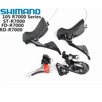 SHIMANO R7000 Sada 105 R7000 Motocykle CESTNÉ Bicykle Prednej Prehadzovačky + Prehadzovačka + radiaca páka aktualizácia z 5800