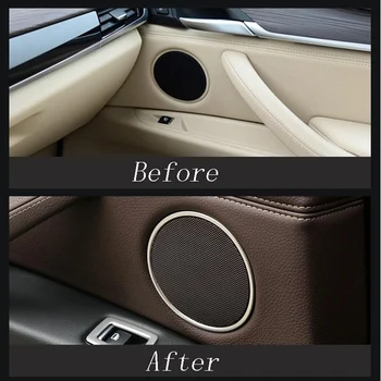 Auto styling Audio Reproduktorov Dvere Auta Reproduktor dekorácie Výbava Kryt Nálepky Na BMW X3 F25 Roky 2013-2018 Interiéru auto Príslušenstvo