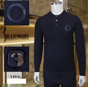 Miliardár Sveter cowhide mužov 2020 zimné nové módne Výšivky veľká veľkosť zips vysokej kvality doprava zadarmo