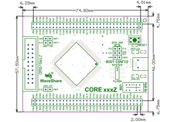 Core407Z STM32F4 Základné Dosky STM32 Vývoj Doska s STM32F407ZxT6 MCU plný IO expander JTAG/SWD debug rozhranie