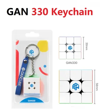 Najnovšie GAN 330 Keychain 3x3 Cubing Rýchlosť gan33 cubo magico prívesok, puzzle gan330 3x3x3 stickerless magic cube vzdelávacie hračky