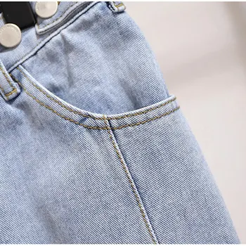 Letné ženy bežné jednoduché džínsy kórea style plus veľkosť 8XL 10XL nadrozmerná voľné ceruzka džínsy Úsek pružnosť 54 56 58 60 150KG