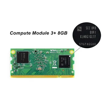 Výpočet Modul 3+/8GB (CM3+/8GB), Raspberry Pi 3 Model B+ vo flexibilnej forme faktor, s 8 GB eMMC Flash