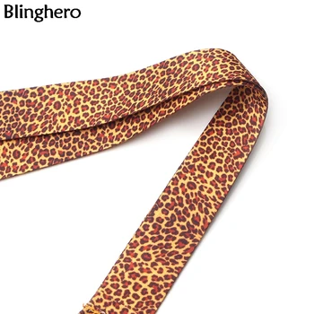 10pcs/veľa Blinghero ozdobná šnúrka na uniforme ID Odznak Držiteľ Leopard Tlač Lano s karabínou na kľúče Keychain Whistle Pohode Telefón Krku Popruhy BH0600